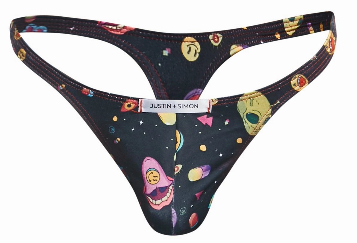 JUSTIN SIMON XSJ03 Classic Thongs Color Psycodelic