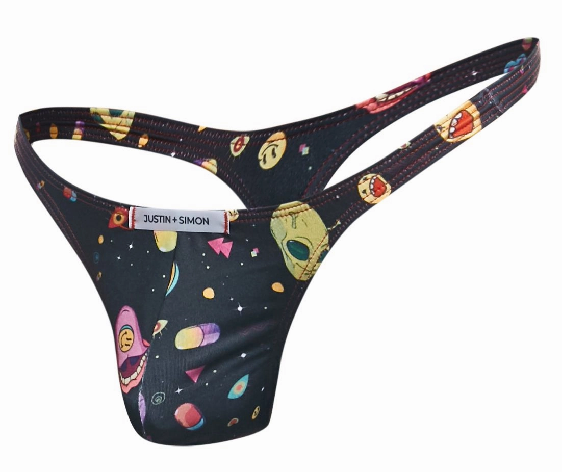 JUSTIN SIMON XSJ03 Classic Thongs Color Psycodelic