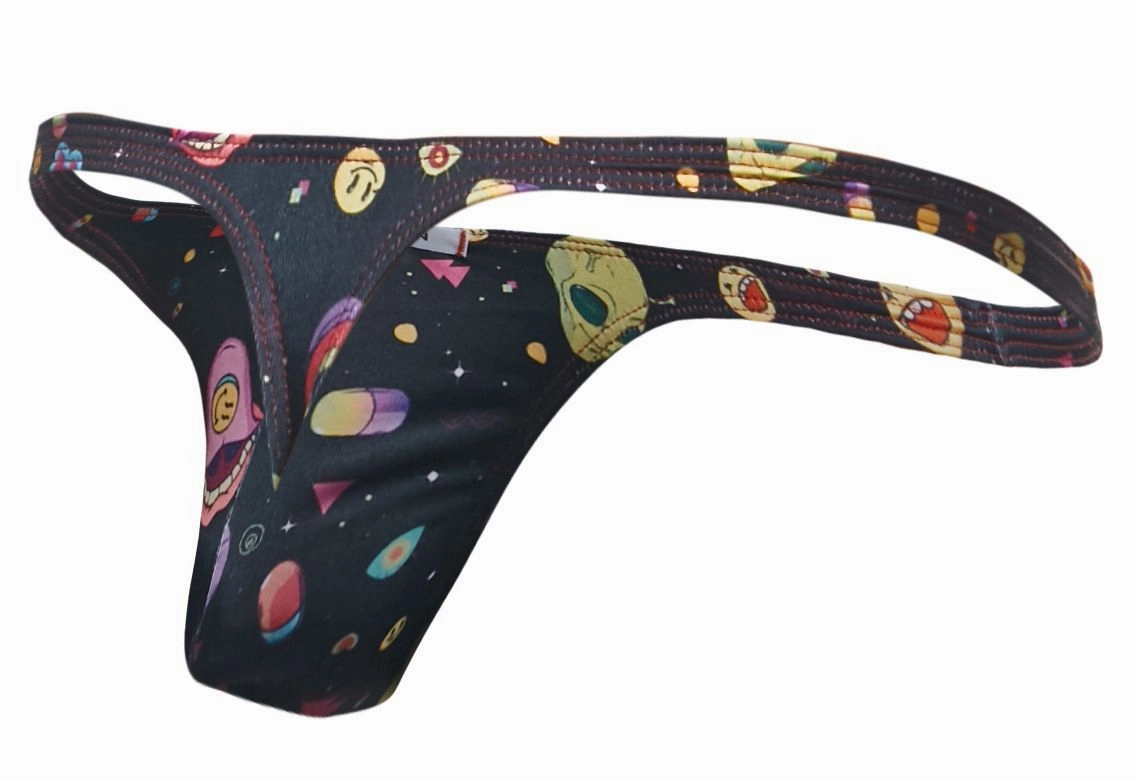 JUSTIN SIMON XSJ03 Classic Thongs Color Psycodelic