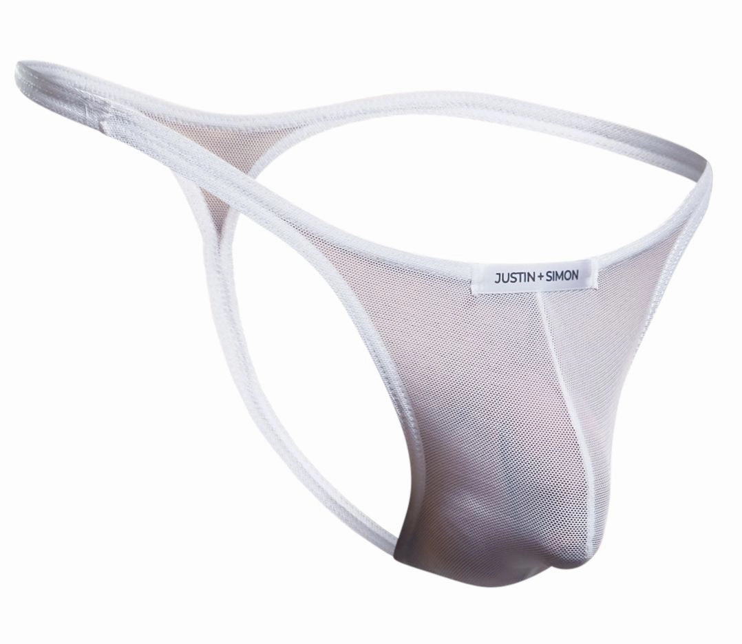 JUSTIN SIMON XSJ03 Classic Thongs Color White Mesh