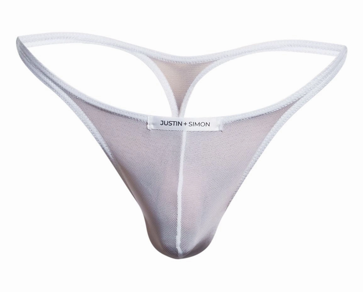 JUSTIN SIMON XSJ03 Classic Thongs Color White Mesh