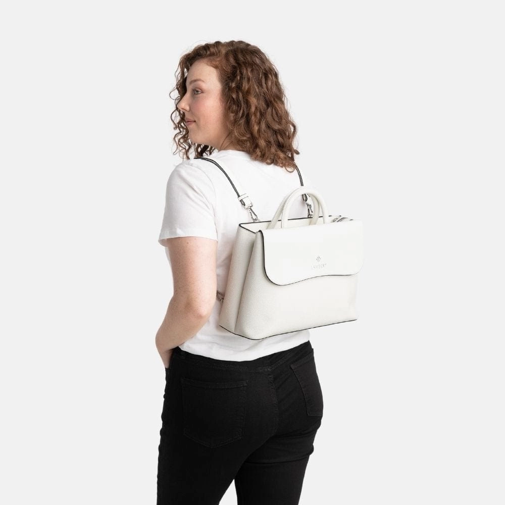 Le Elen - Sac à main 3-en-1 en cuir vegan coconut milk