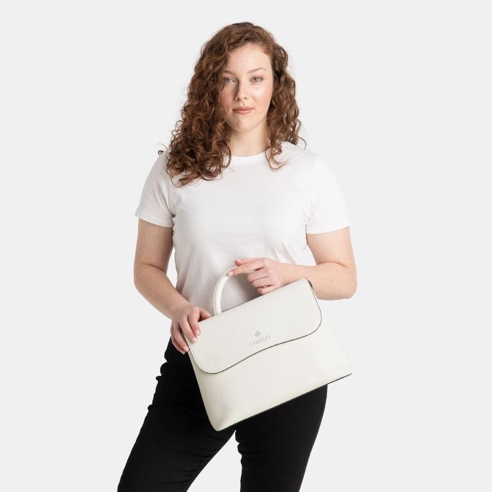 Le Elen - Sac à main 3-en-1 en cuir vegan coconut milk