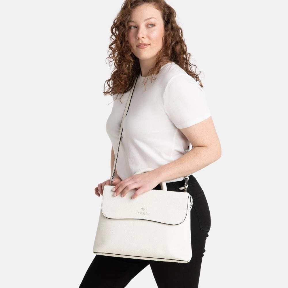 Le Elen - Sac à main 3-en-1 en cuir vegan coconut milk