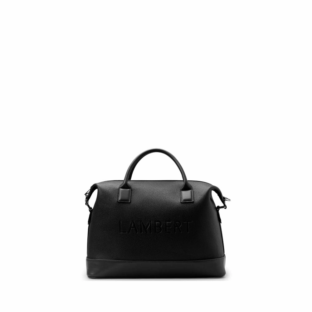 Le Mae - Petit sac de voyage en cuir vegan noir