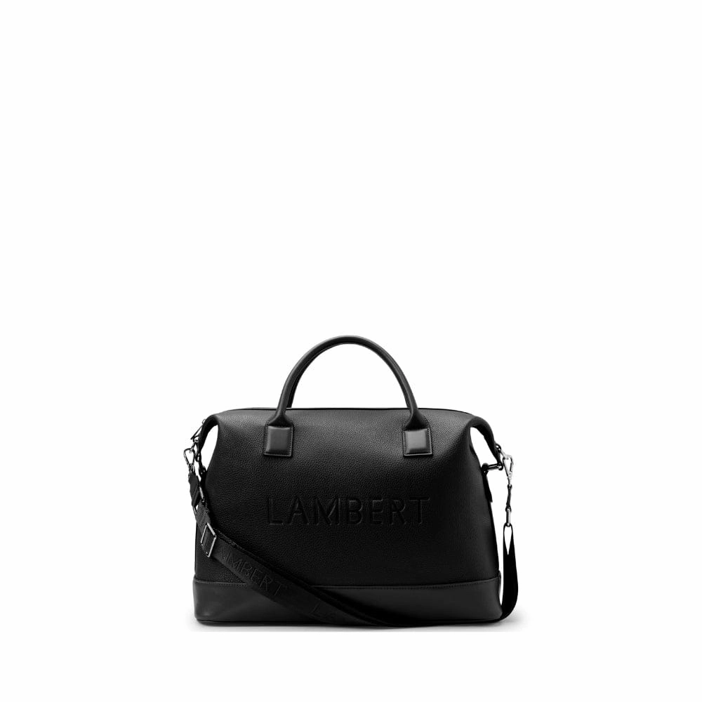 Le Mae - Petit sac de voyage en cuir vegan noir