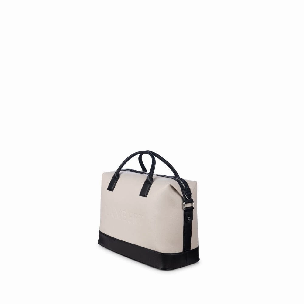 Le Mae - Petit sac de voyage en cuir vegan oyster
