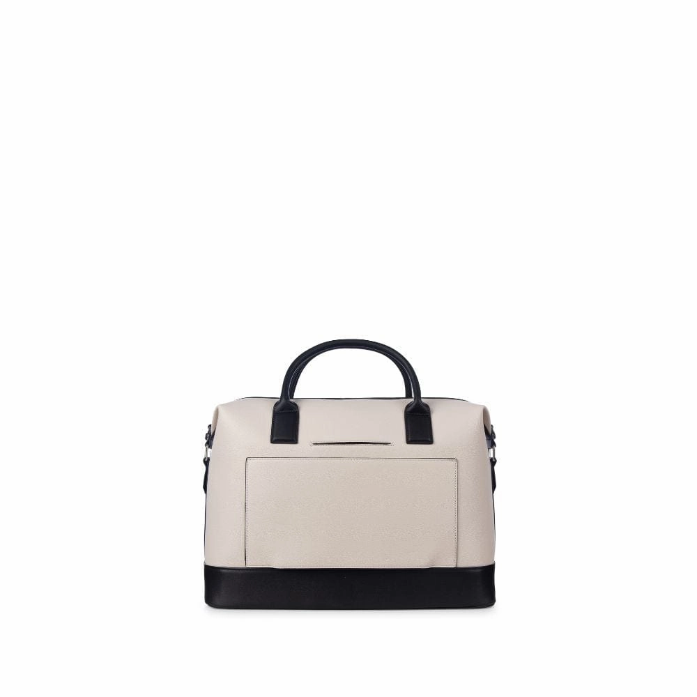 Le Mae - Petit sac de voyage en cuir vegan oyster