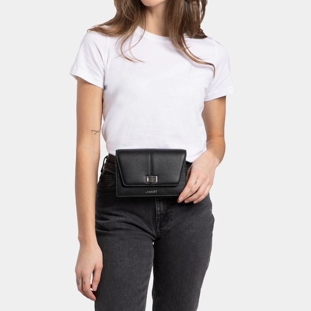 Le Molly - Sac à main 3-en-1 en cuir vegan noir