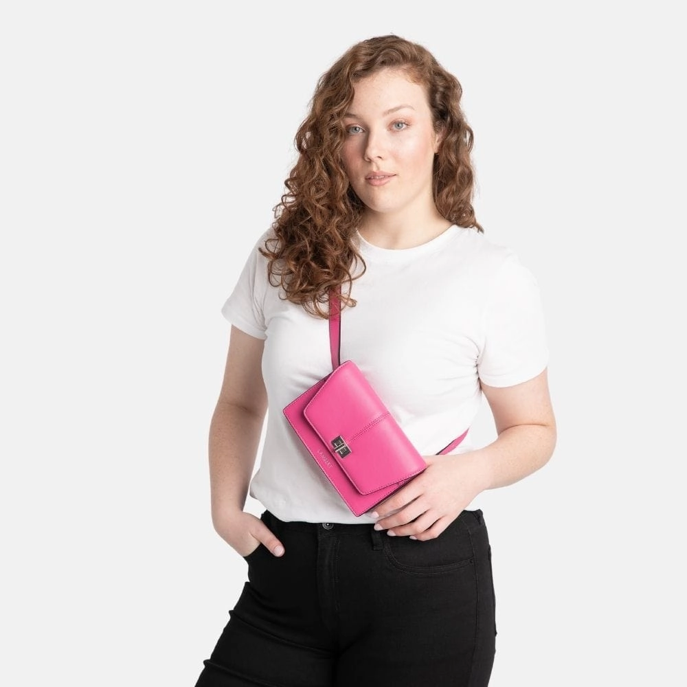 Le Molly - Sac à main 3-en-1 en cuir vegan wildrose