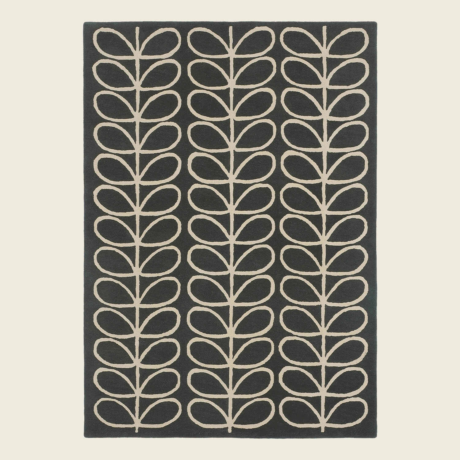 Linear Stem Slate Rug