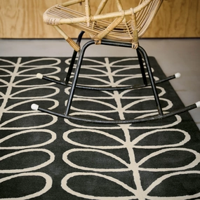 Linear Stem Slate Rug