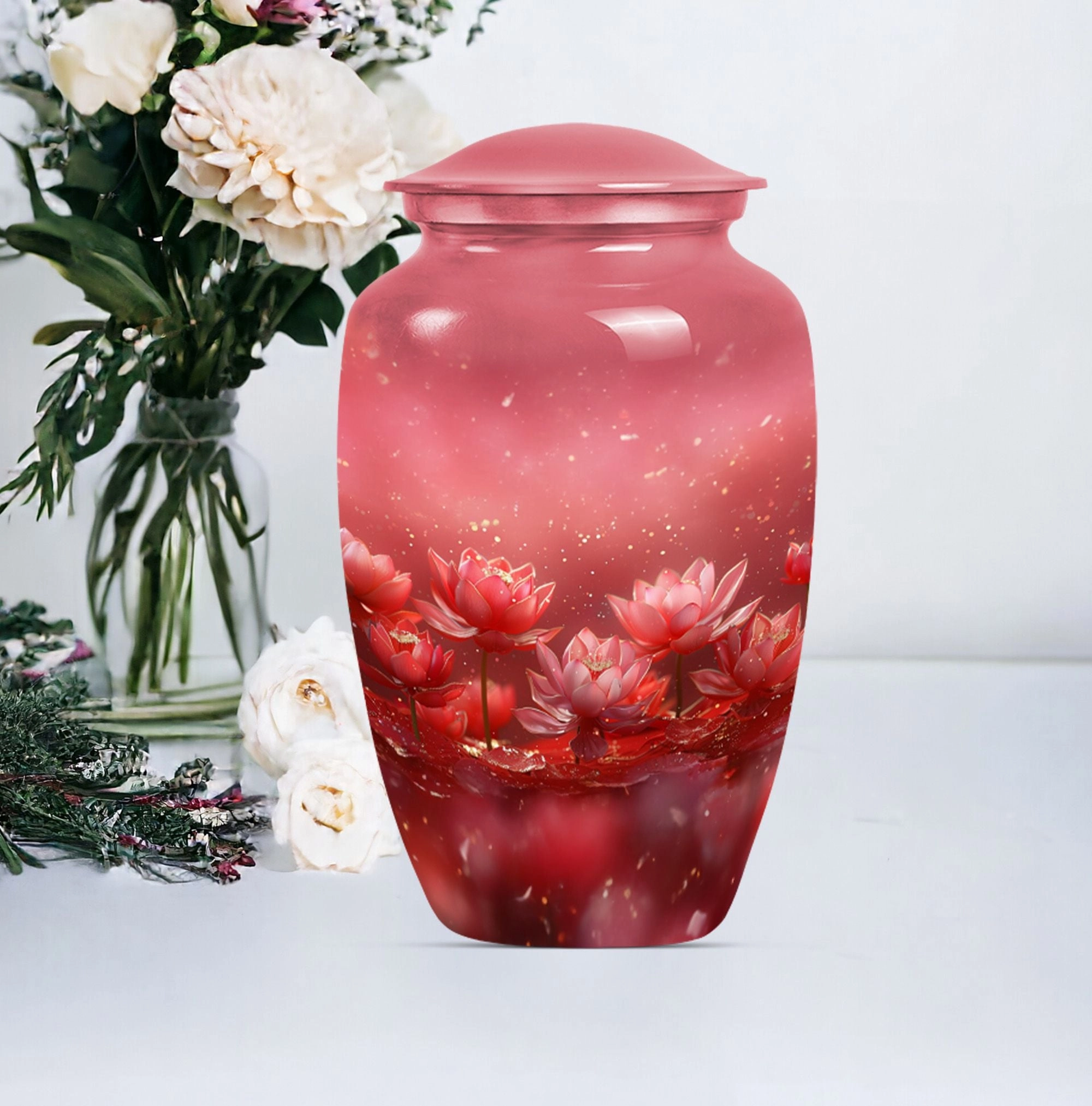 Lotus Tribute Cremation Urn - Cherished Memorial Keepsake