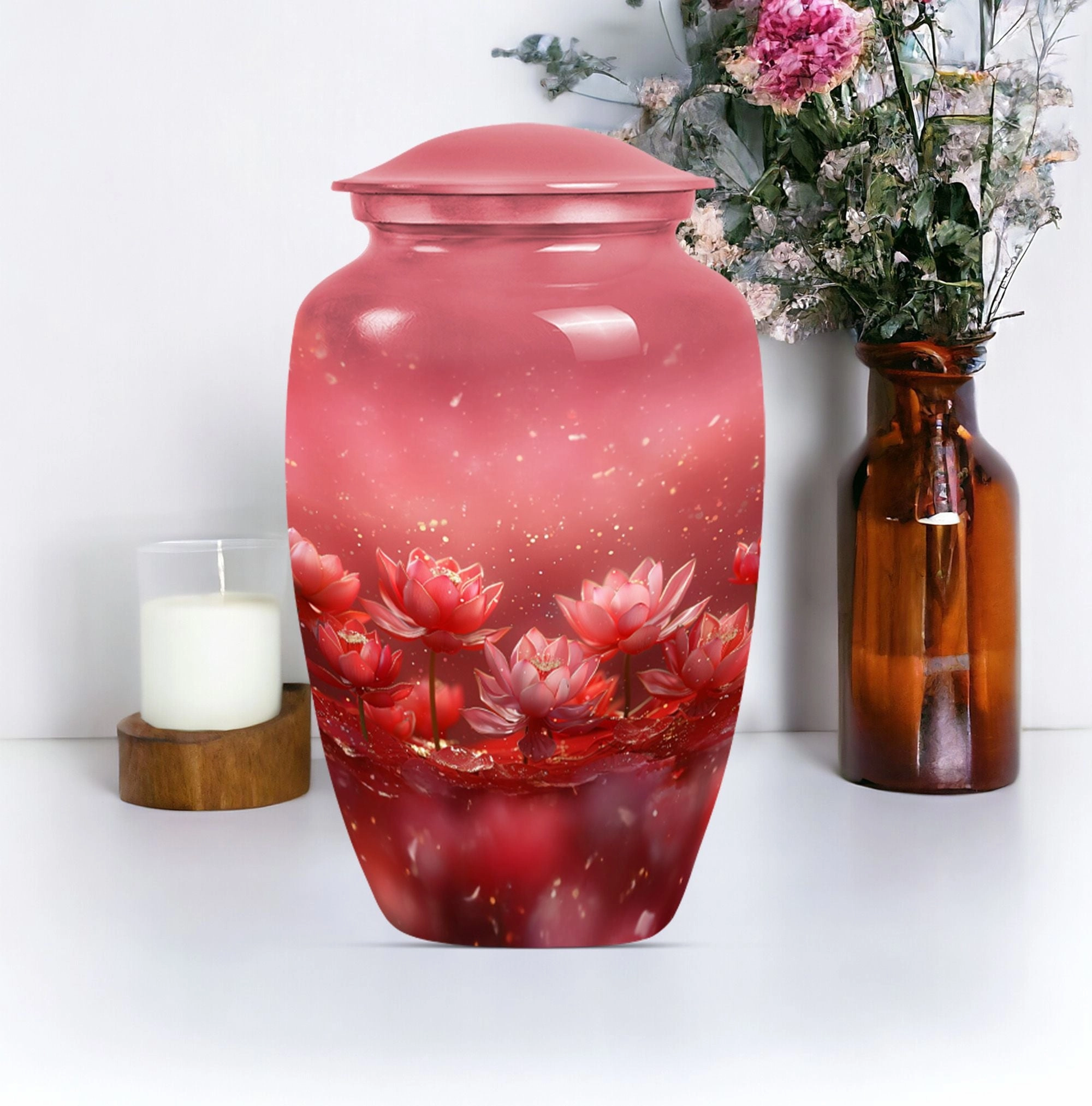 Lotus Tribute Cremation Urn - Cherished Memorial Keepsake