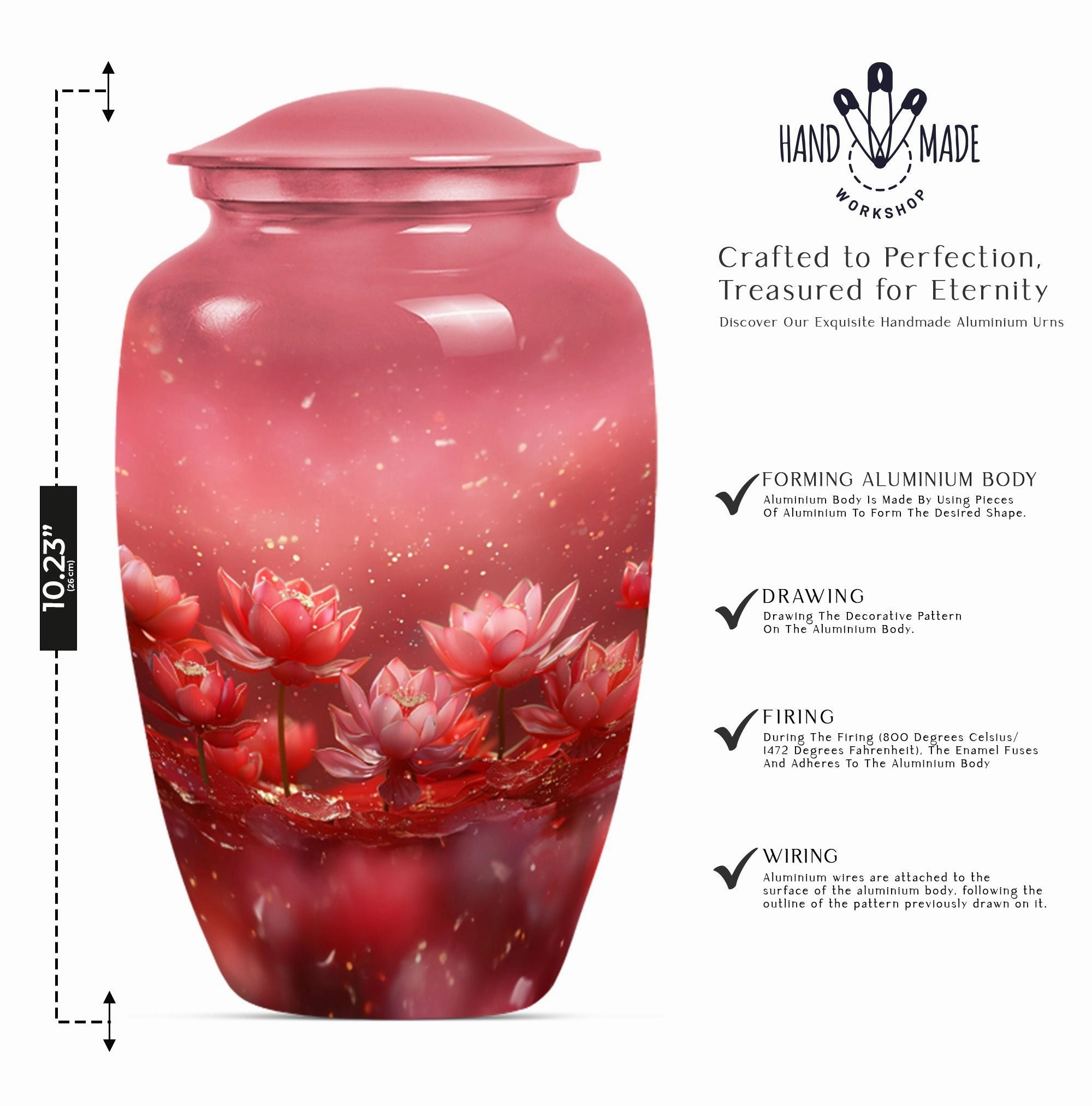 Lotus Tribute Cremation Urn - Cherished Memorial Keepsake