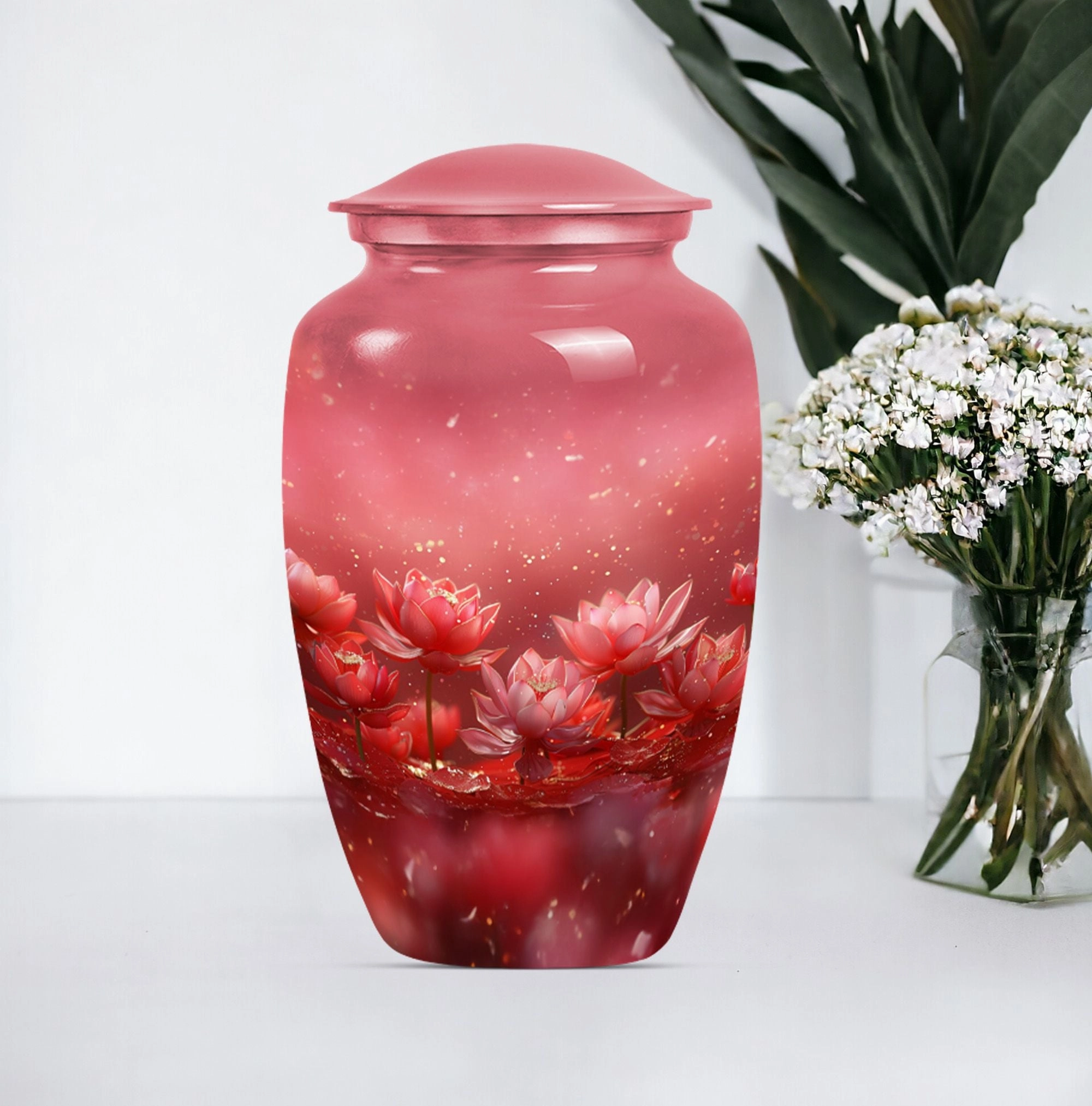Lotus Tribute Cremation Urn - Cherished Memorial Keepsake
