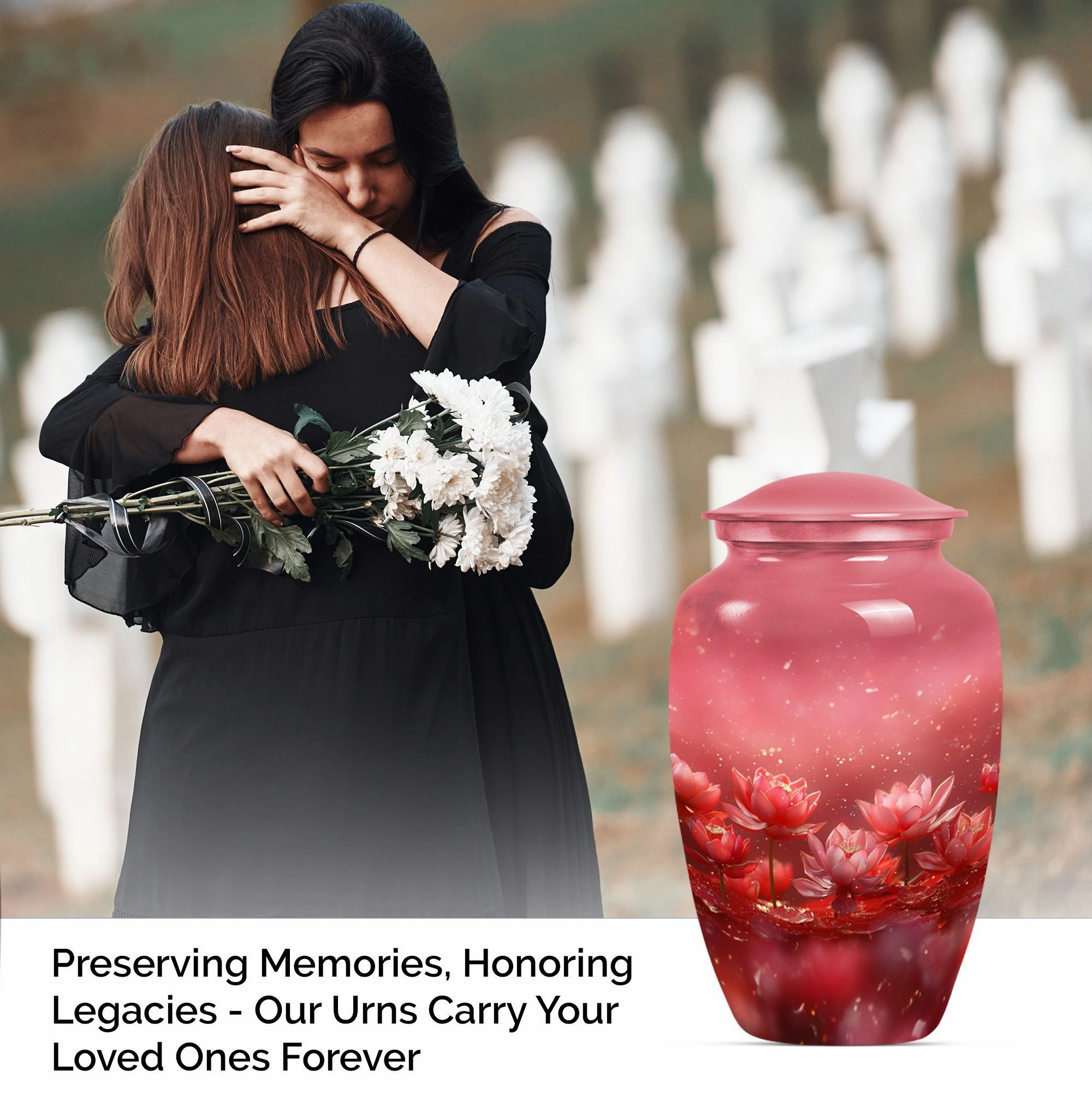 Lotus Tribute Cremation Urn - Cherished Memorial Keepsake