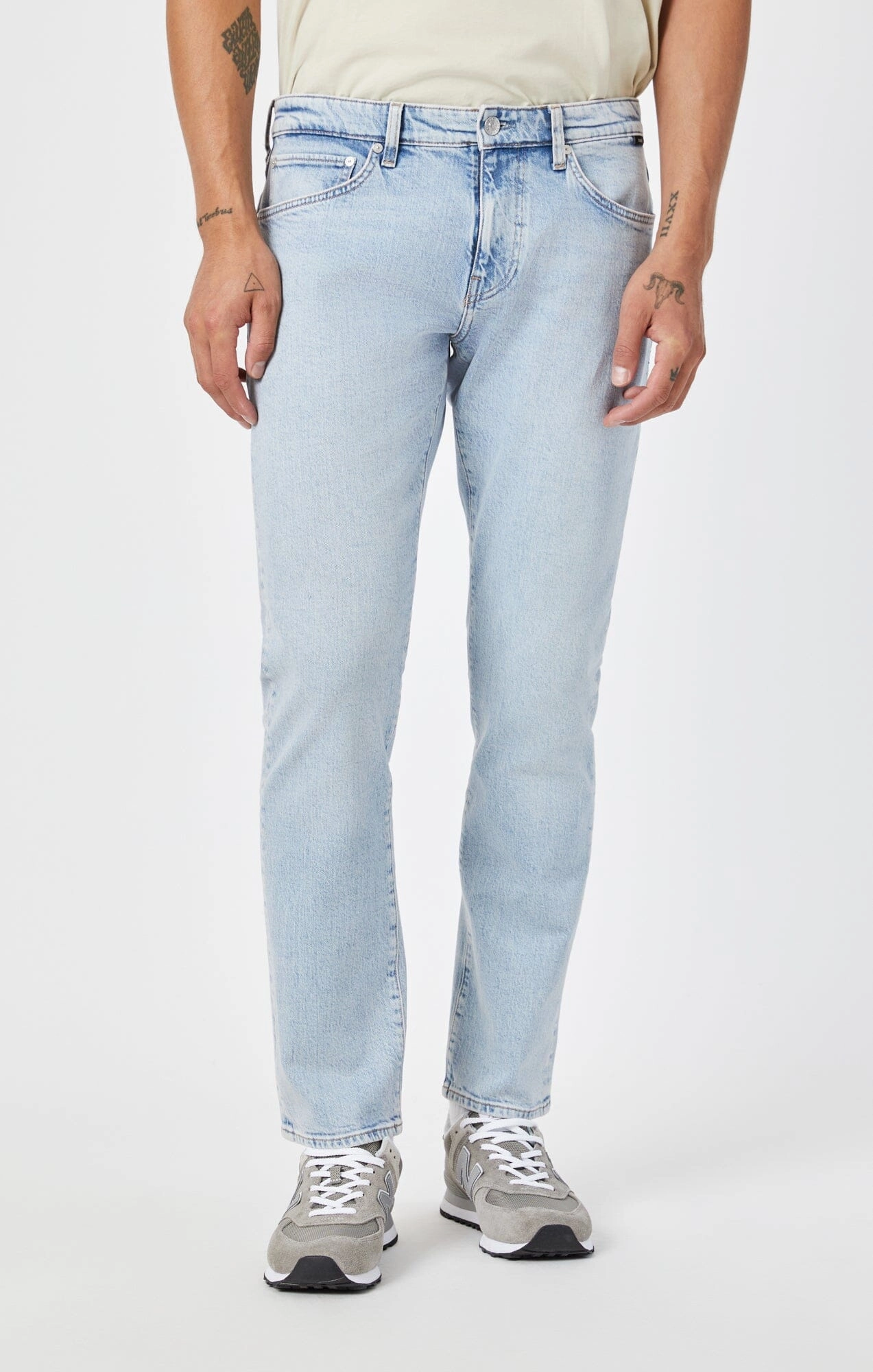 MARCUS SLIM STRAIGHT LEG IN BLEACHED RECYCLED BLUE