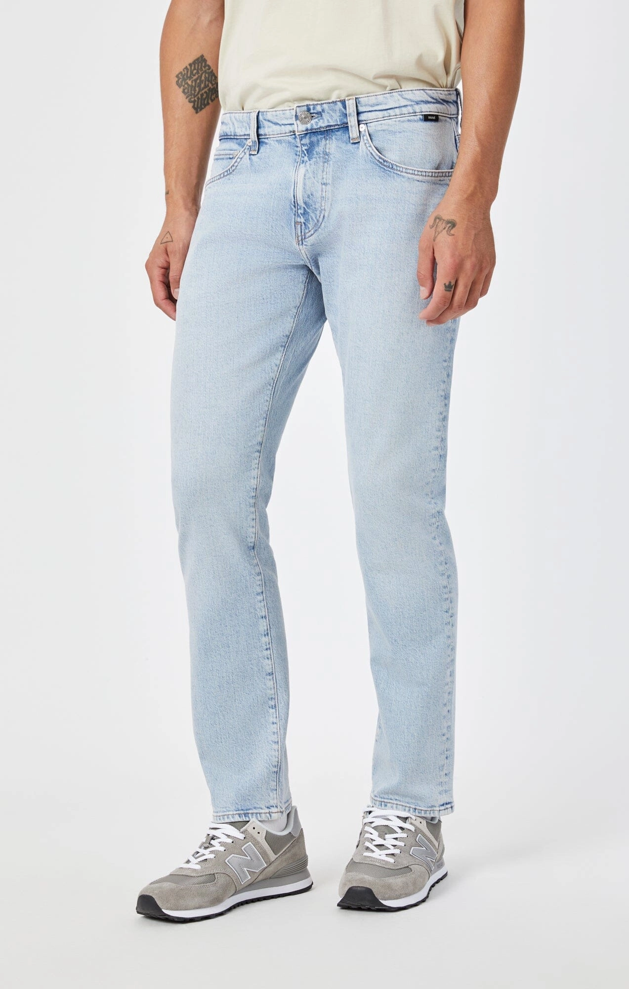 MARCUS SLIM STRAIGHT LEG IN BLEACHED RECYCLED BLUE