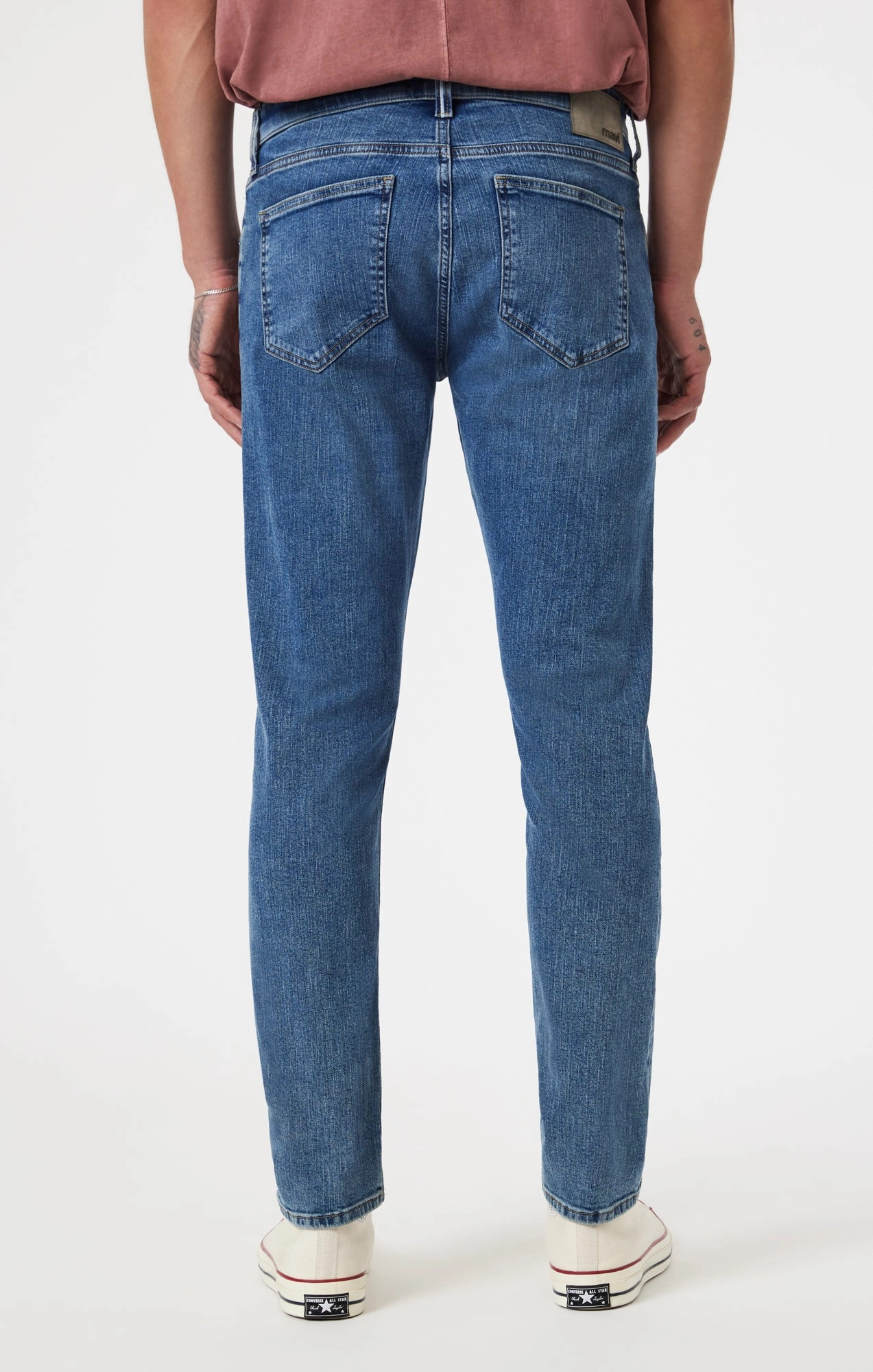 MARCUS SLIM STRAIGHT LEG IN LIGHT BRUSHED SELVEDGE