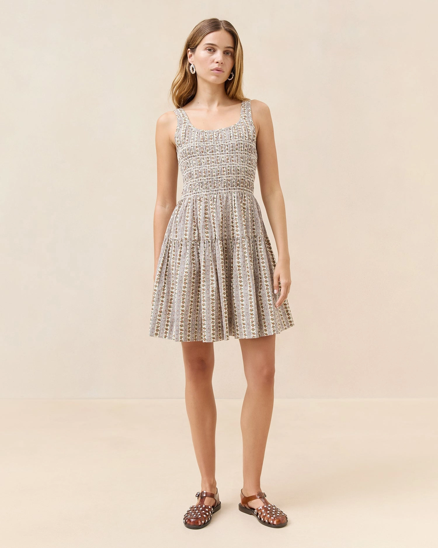 Melody Gathered Mini Dress