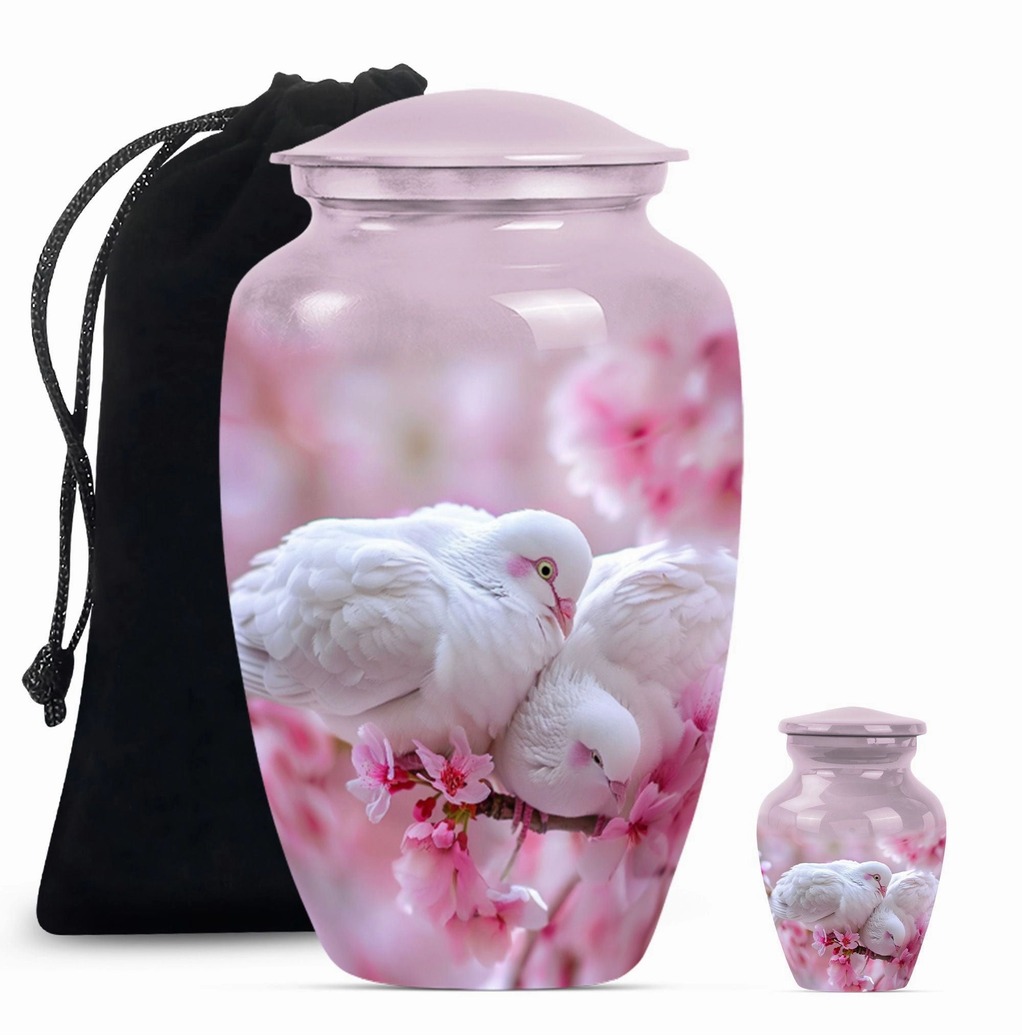 Memorium Dove Urn - Purple Meadow, A Cherished Keepsake