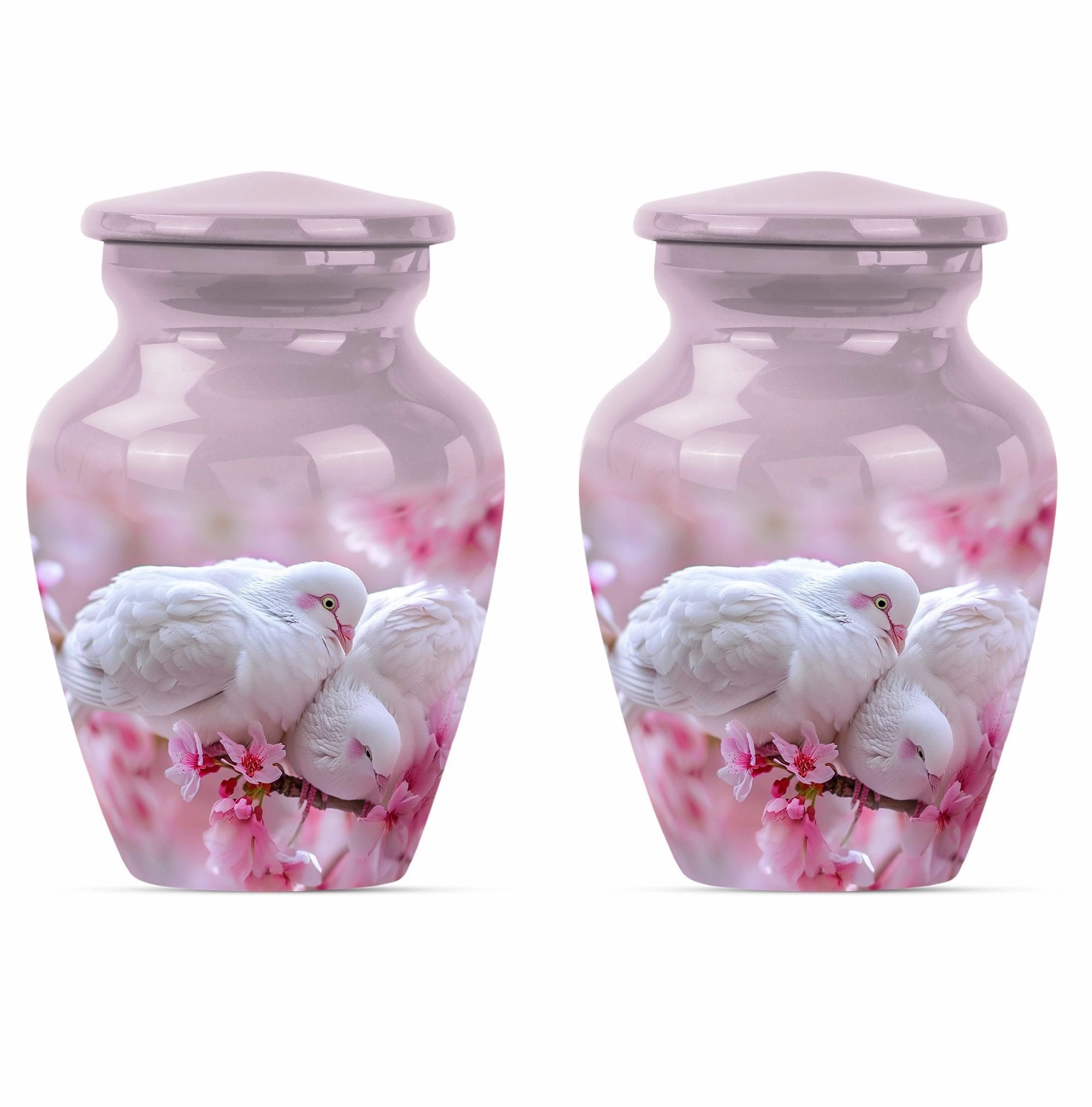 Memorium Dove Urn - Purple Meadow, A Cherished Keepsake