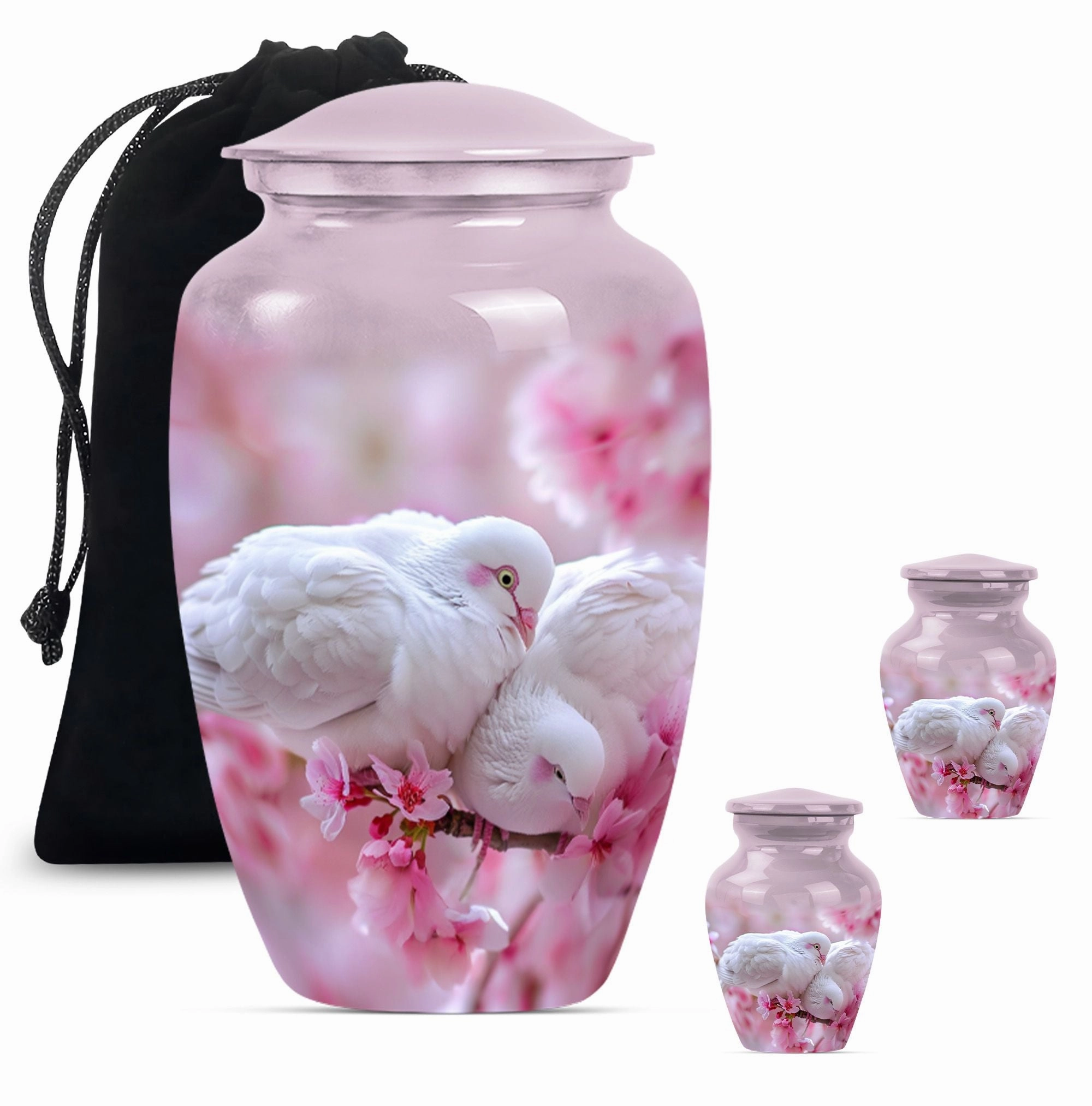 Memorium Dove Urn - Purple Meadow, A Cherished Keepsake