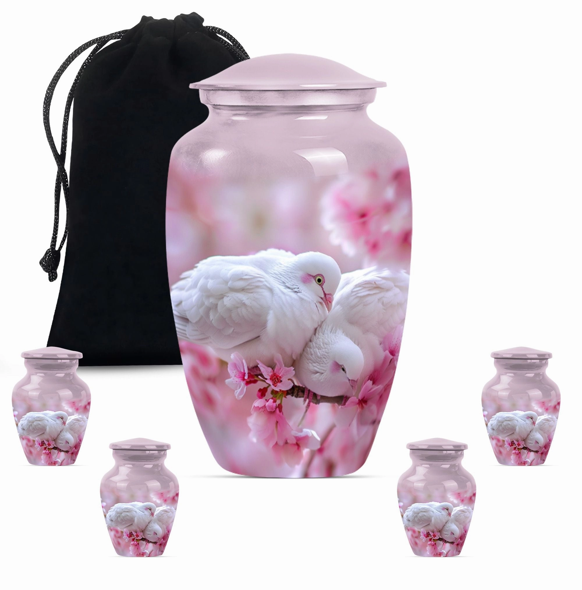 Memorium Dove Urn - Purple Meadow, A Cherished Keepsake
