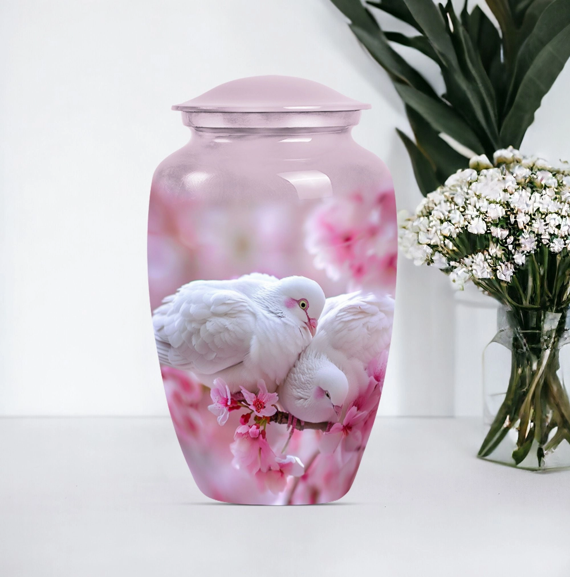 Memorium Dove Urn - Purple Meadow, A Cherished Keepsake