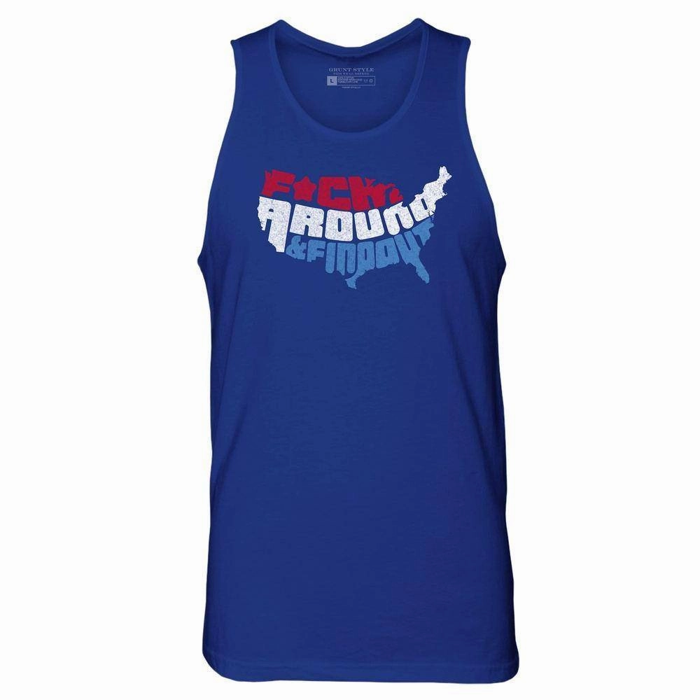 Men's F*ck Around and Find Out Tank - Royal