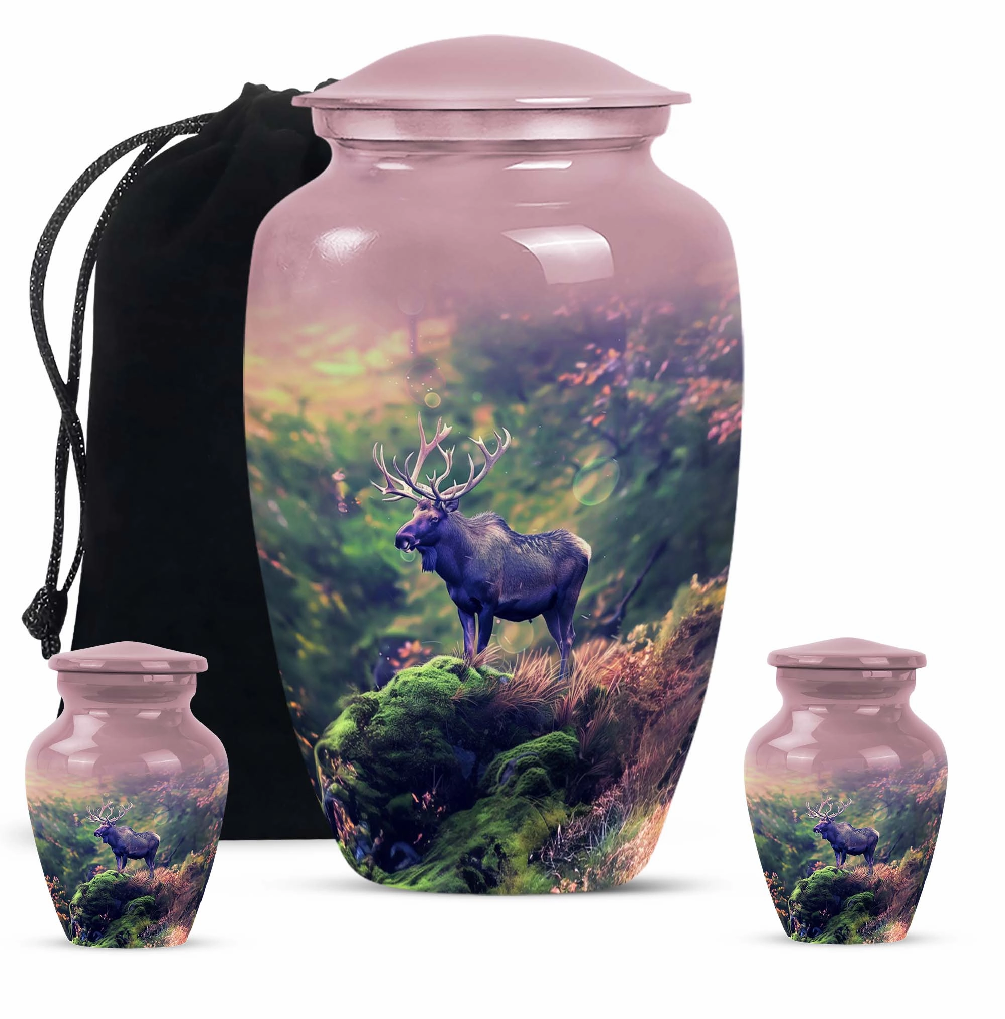 Moose Walking Memorial: Grandeur Cremation Urn for Human Ashes