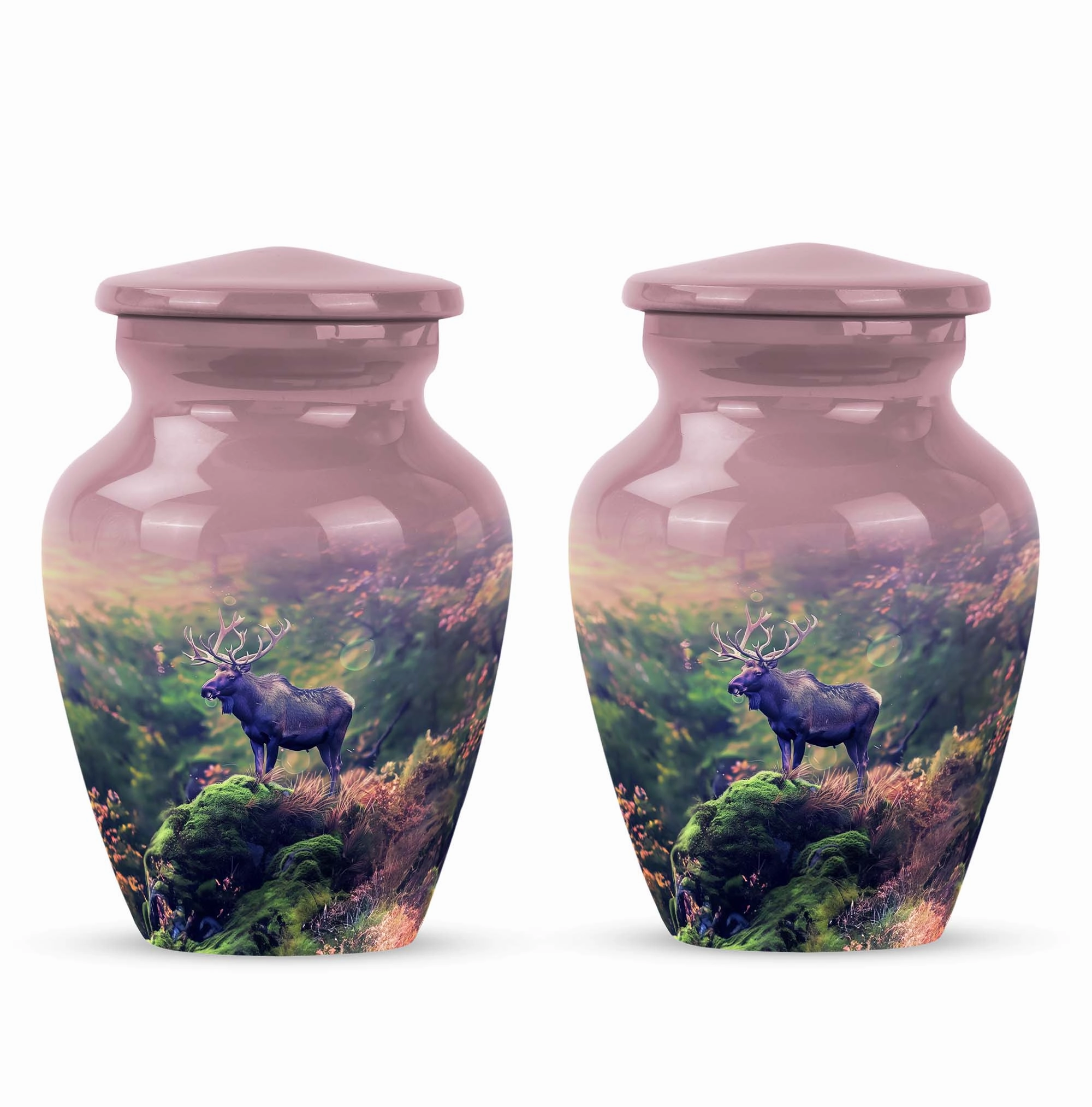 Moose Walking Memorial: Grandeur Cremation Urn for Human Ashes