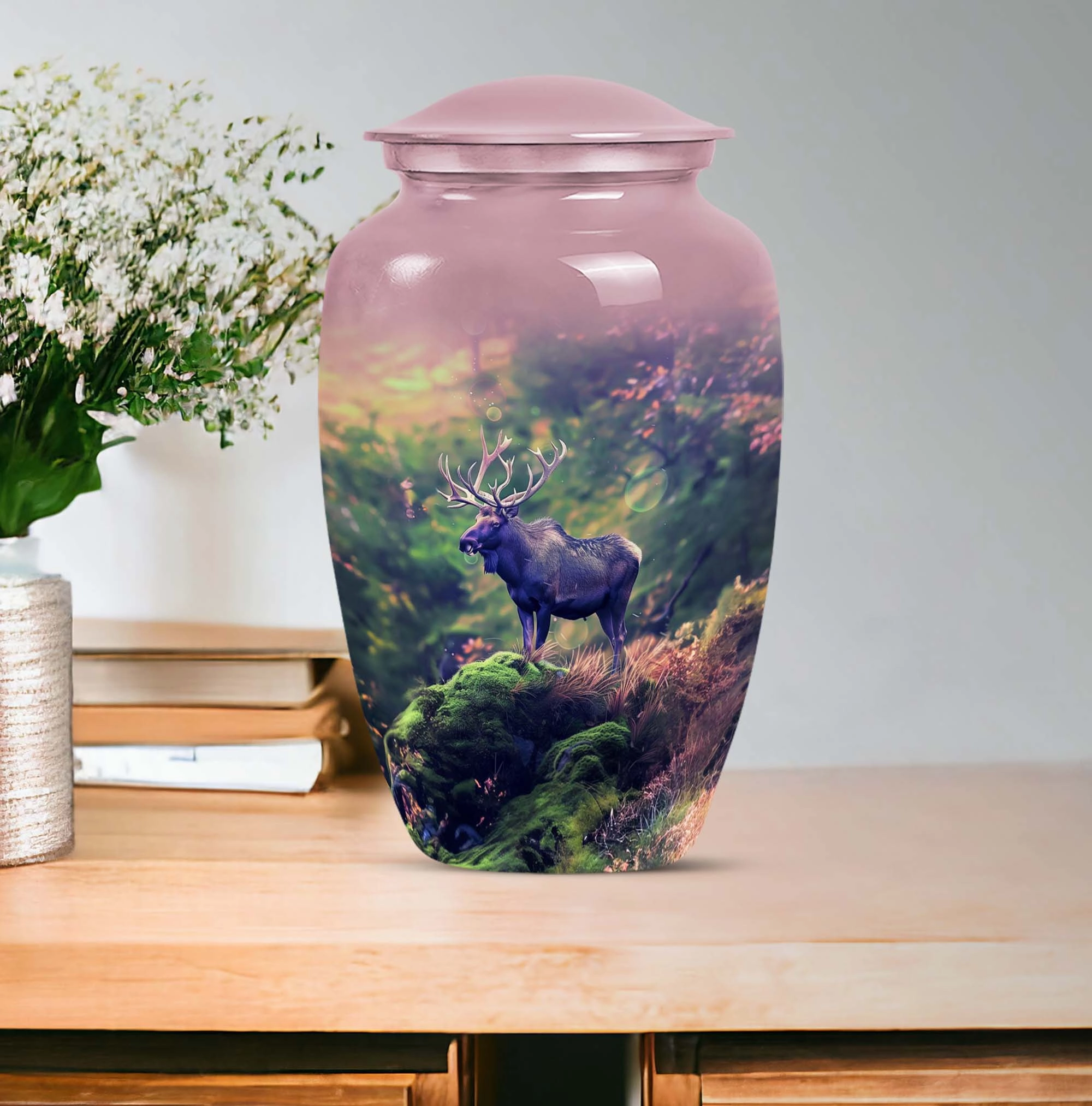 Moose Walking Memorial: Grandeur Cremation Urn for Human Ashes