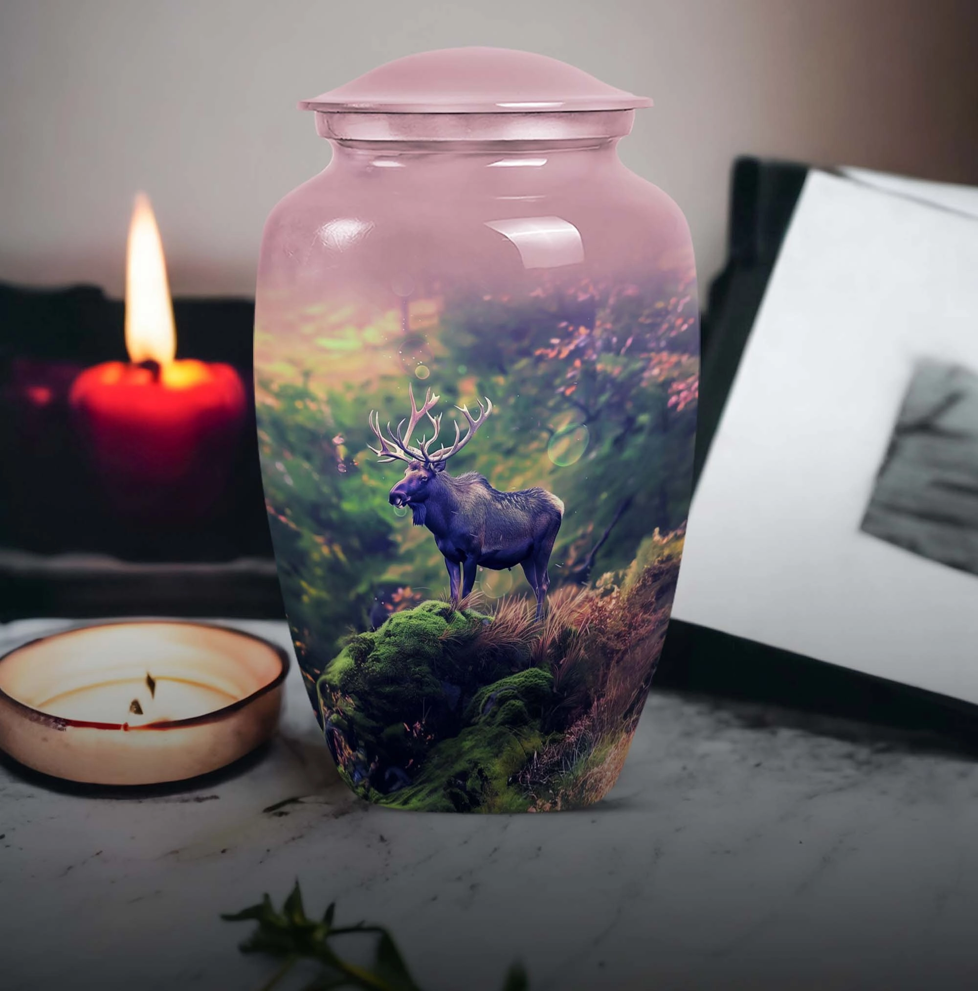 Moose Walking Memorial: Grandeur Cremation Urn for Human Ashes