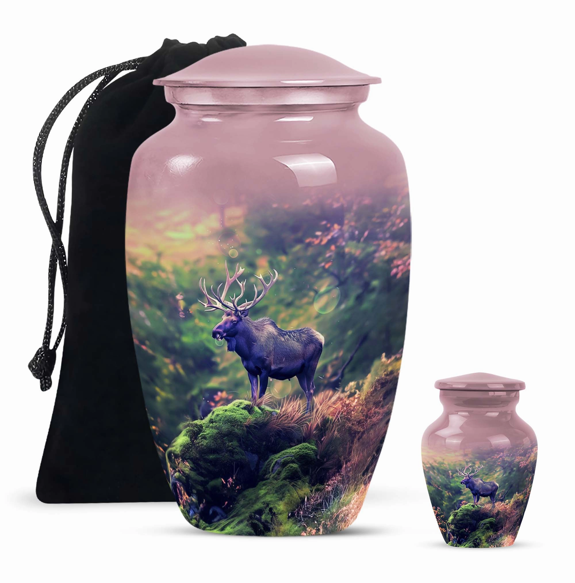 Moose Walking Memorial: Grandeur Cremation Urn for Human Ashes