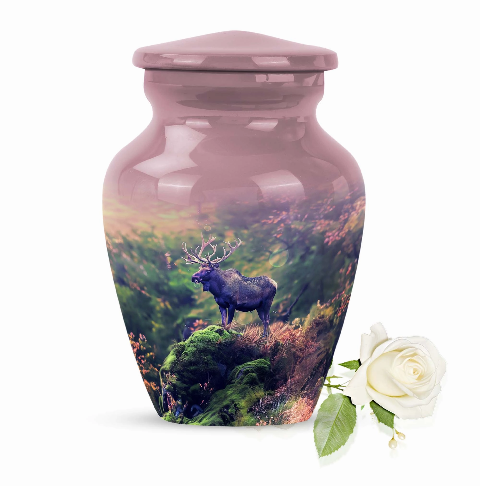 Moose Walking Memorial: Grandeur Cremation Urn for Human Ashes