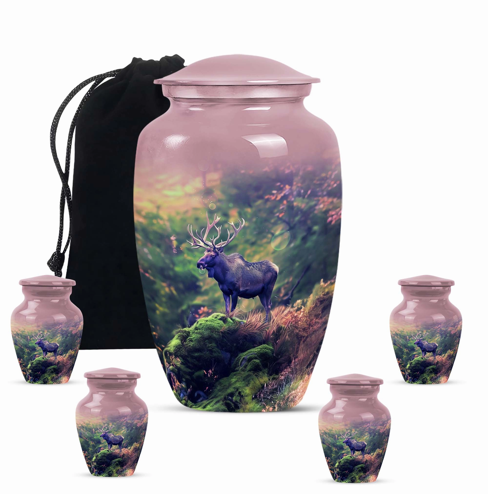 Moose Walking Memorial: Grandeur Cremation Urn for Human Ashes