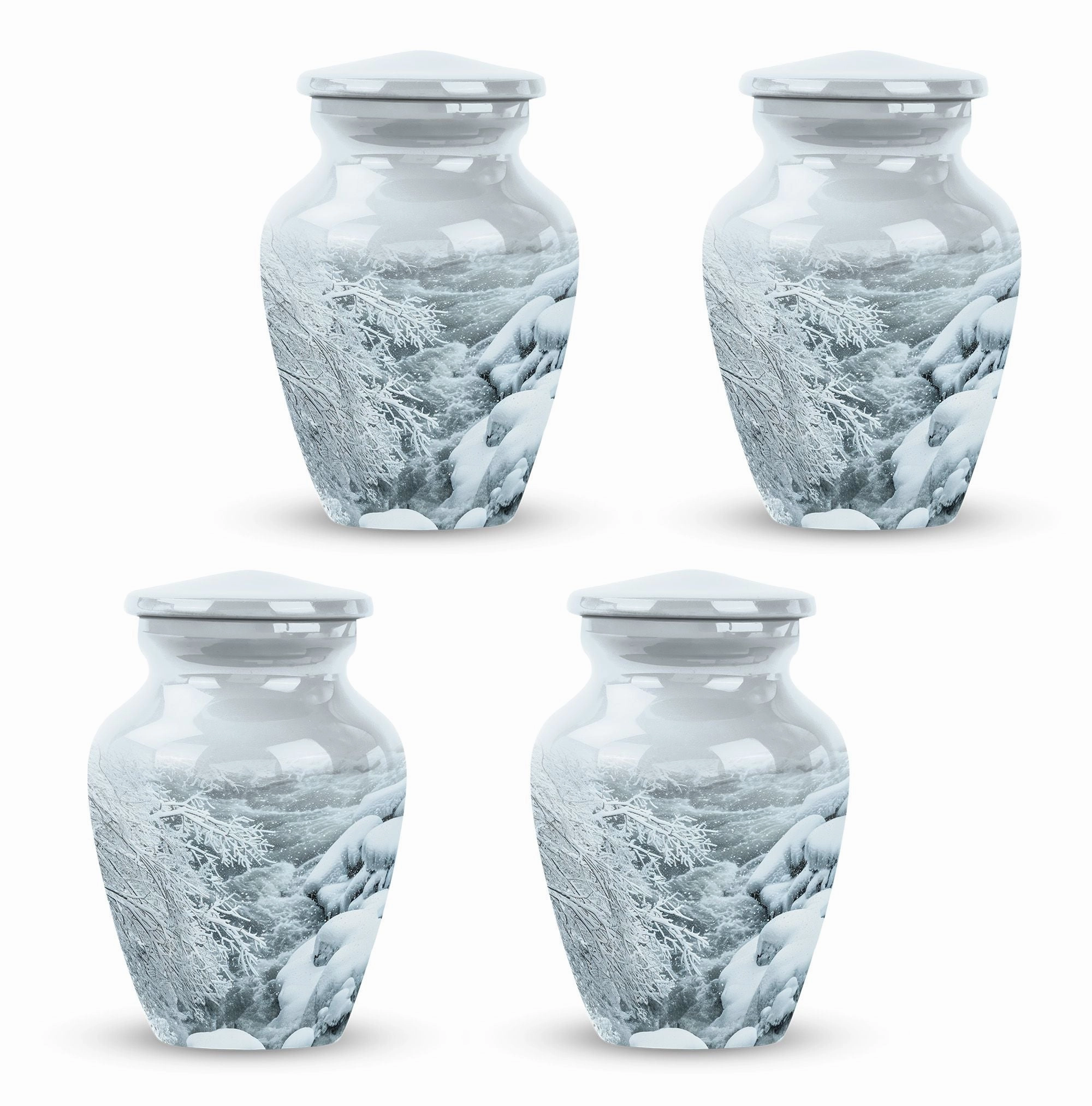 Mountains Urn Memorial: Medium-Size Burial Tribute