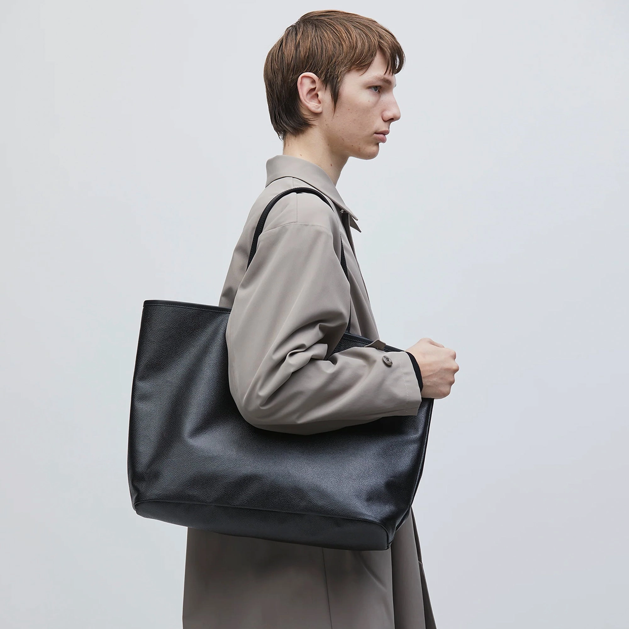 Neighborhood Coated Tote Bag Black  251TQNH-CG01