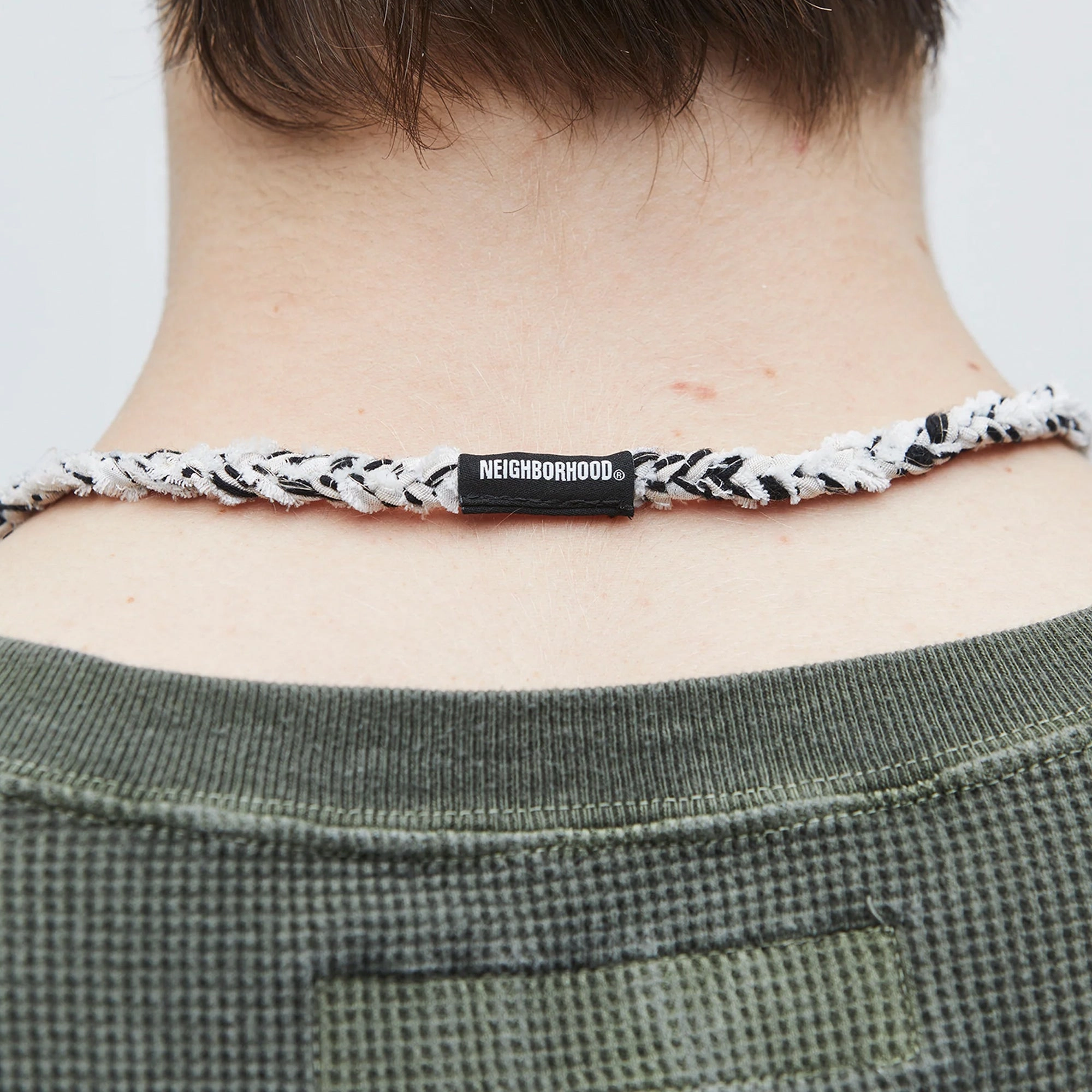 Neighborhood Jq Braid Necklace White  251MYNH-AC10