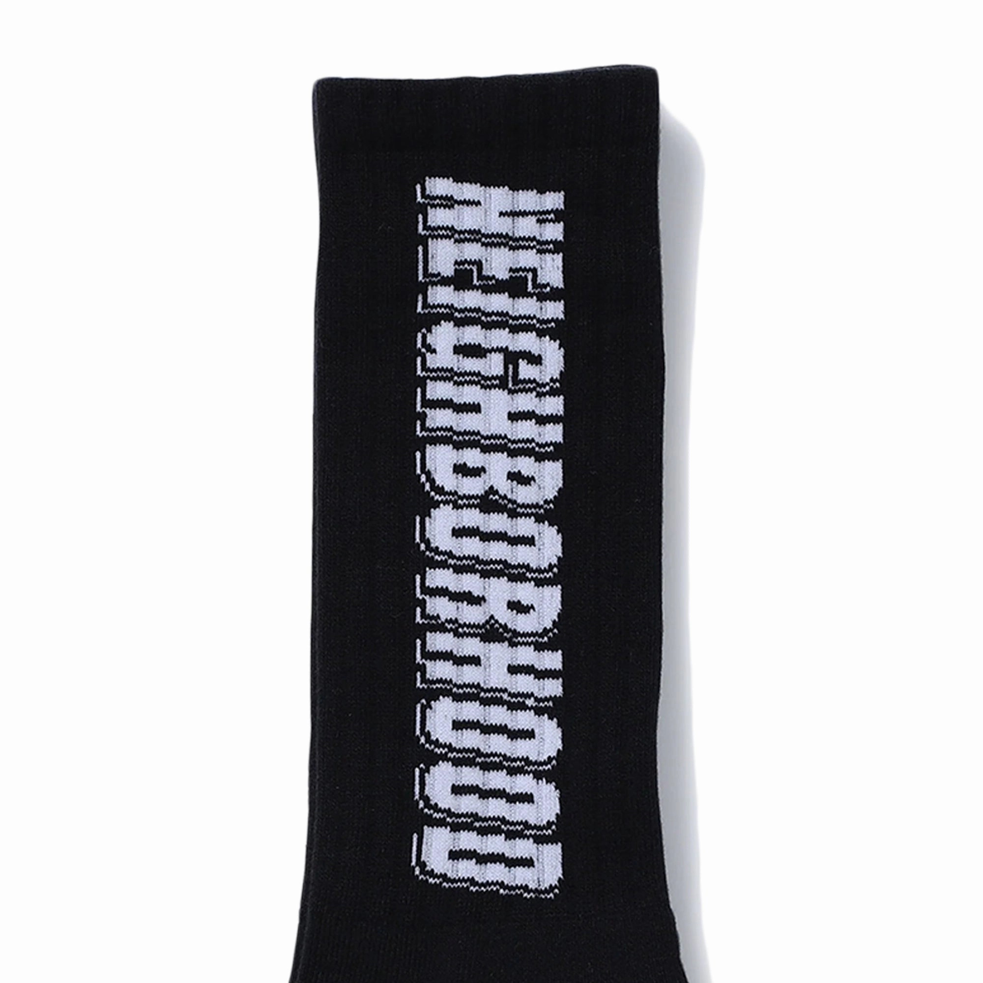Neighborhood Logo Socks Black  251WINH-UWM02