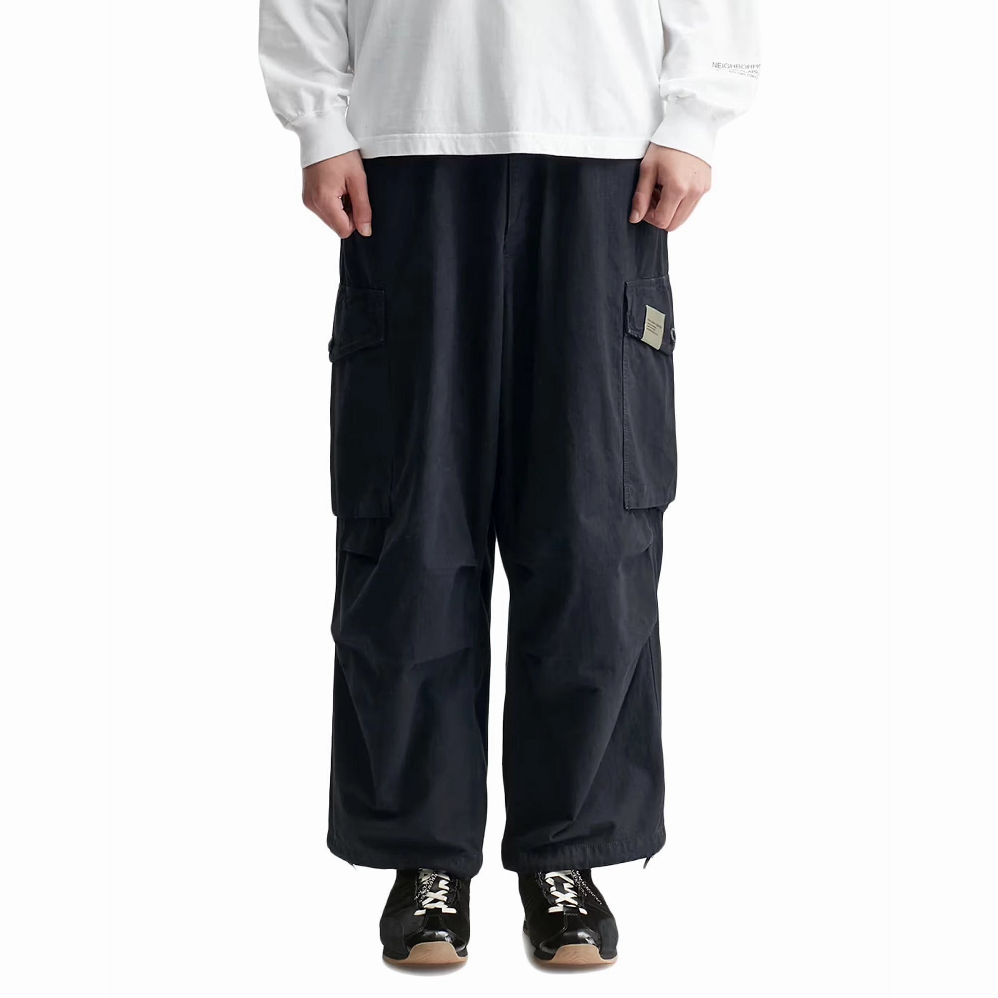 Neighborhood Wide Cargo Pants Black