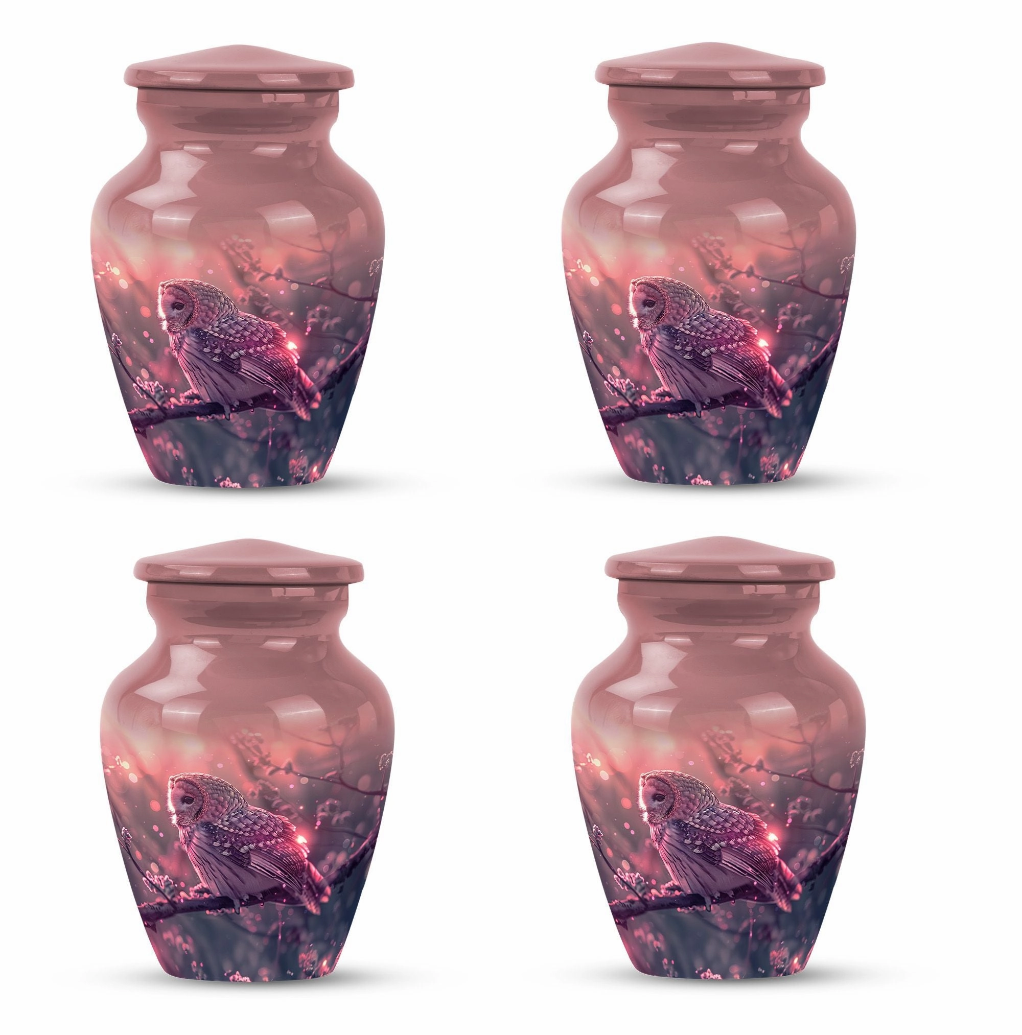 Owl Urn Memorial  - Cherished Cremation Option for Dad