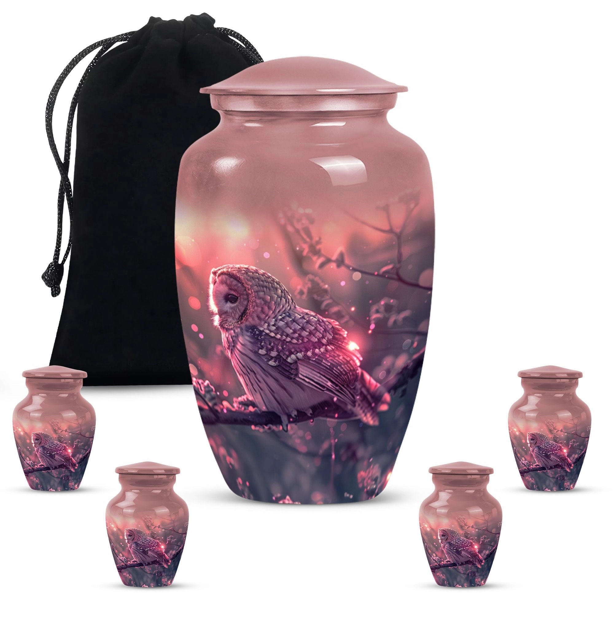 Owl Urn Memorial  - Cherished Cremation Option for Dad