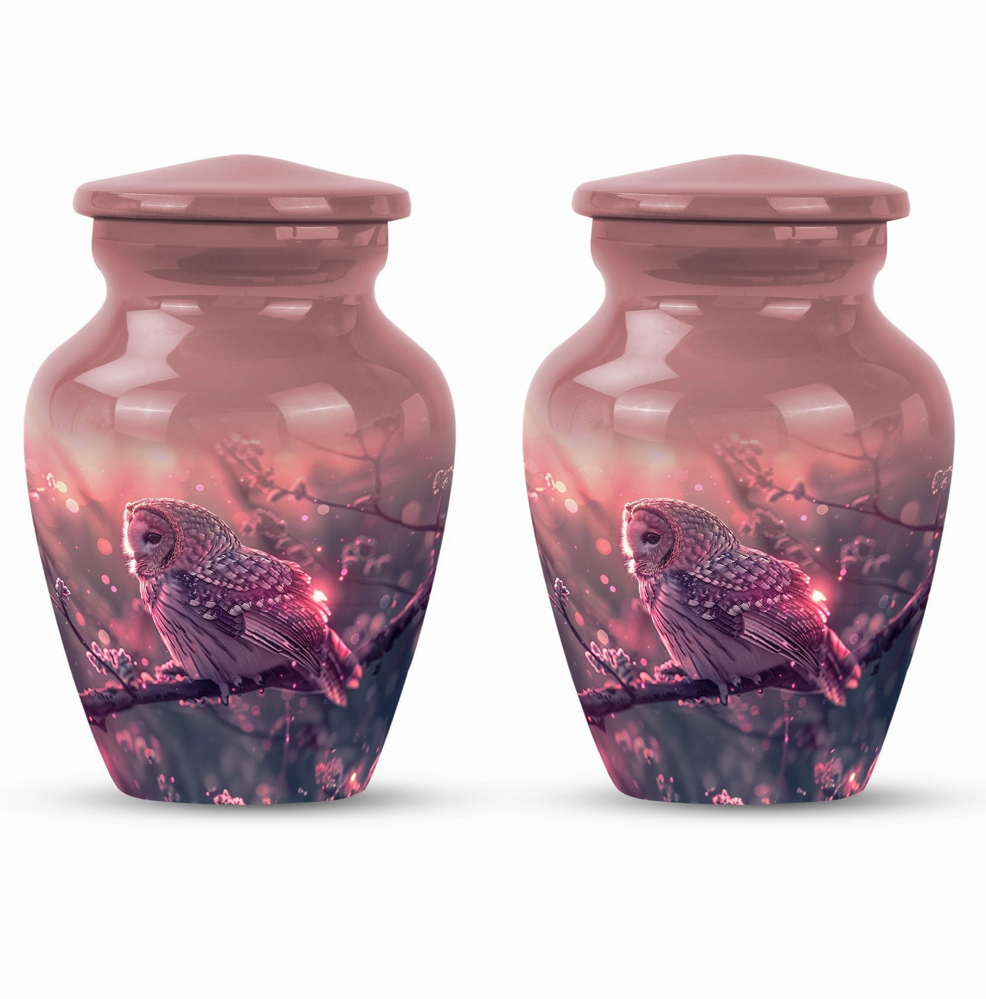Owl Urn Memorial  - Cherished Cremation Option for Dad