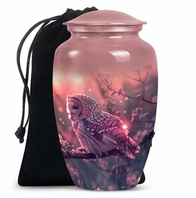 Owl Urn Memorial  - Cherished Cremation Option for Dad