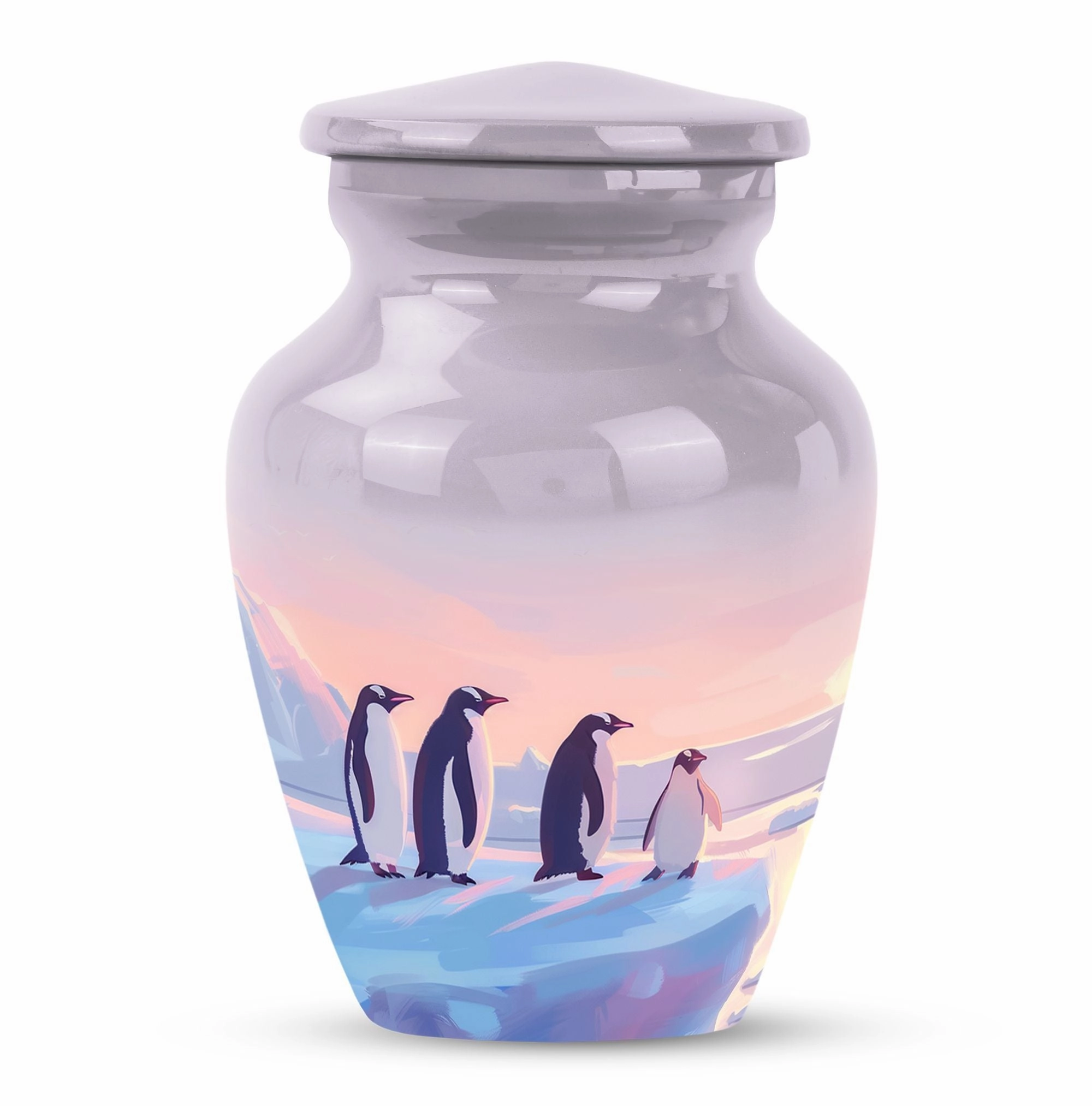Penguin Theme Cremation Urn - Unique Urn For Storing Dad Ashes