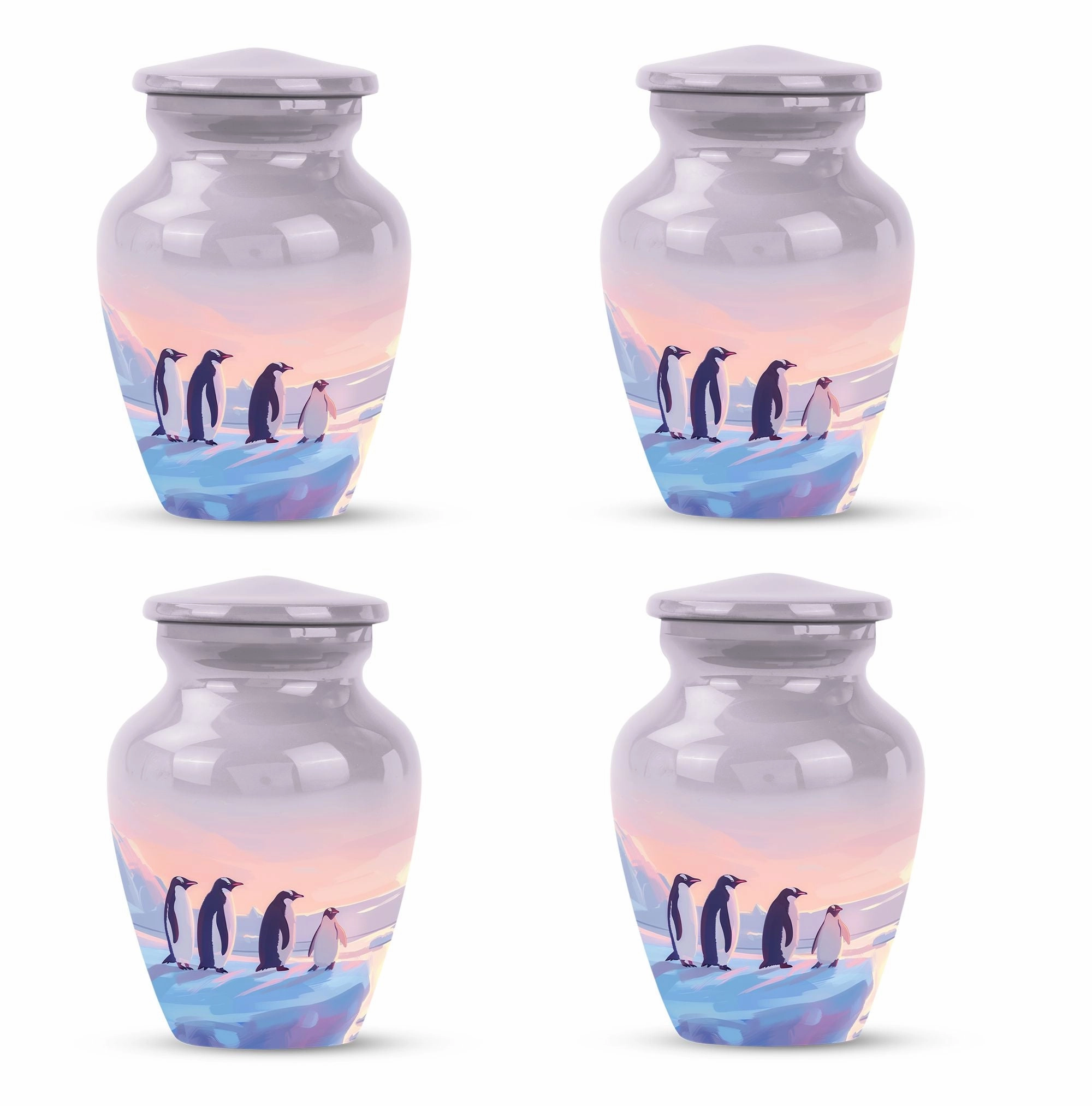 Penguin Theme Cremation Urn - Unique Urn For Storing Dad Ashes