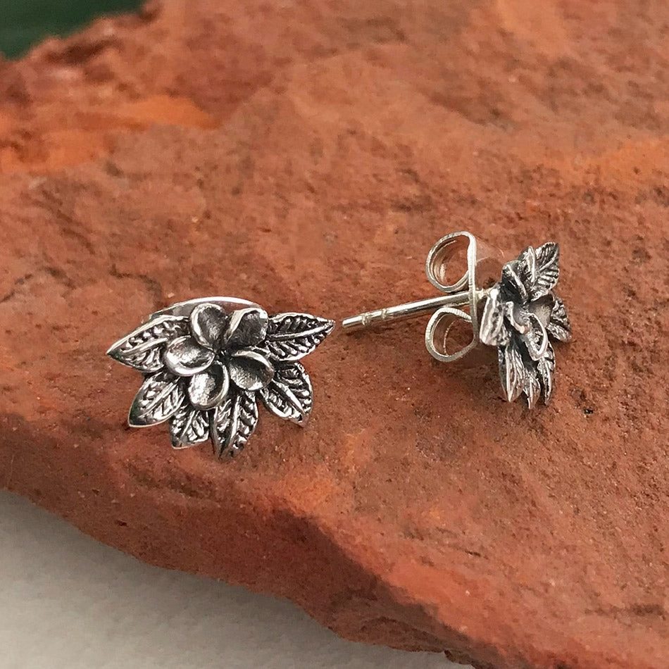 Petit Flower Studs - Sterling Silver, Indonesia